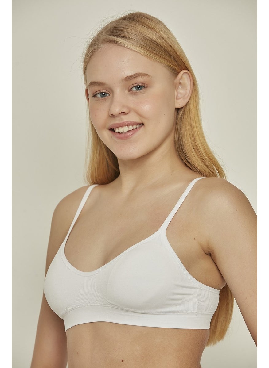 C14020 Padded Strap Bra White