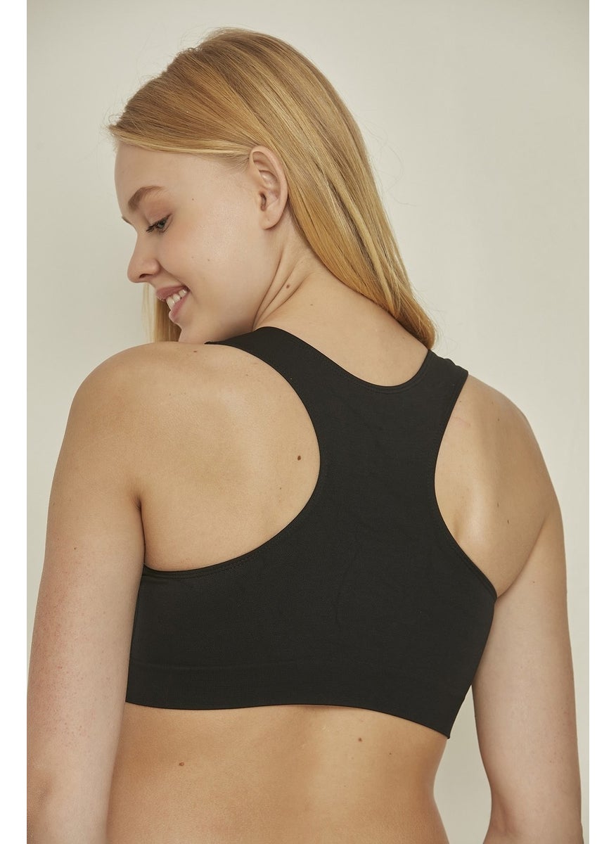 C14011 Seamless Sports Bra Black