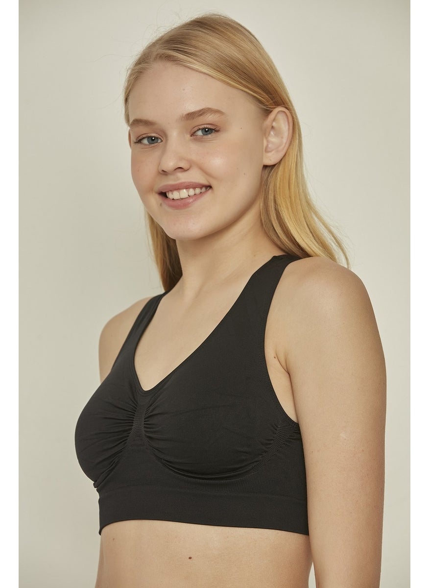 C14011 Seamless Sports Bra Black