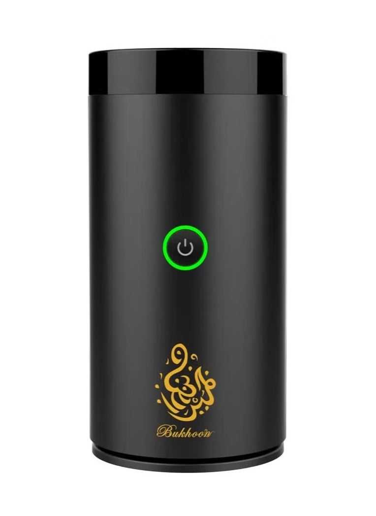 Car Bukhoor Usb Type-C Power Bakhoor Rechargeable Electric Mini Portable Incense Burner Black