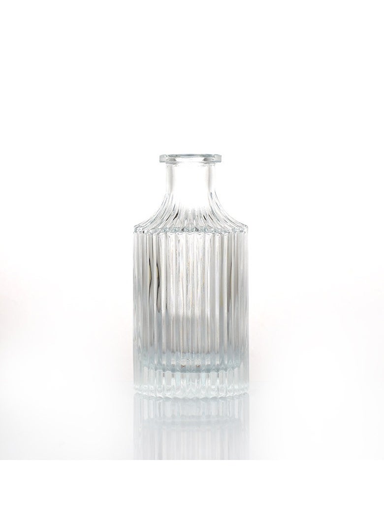 250ml Vertical Striped Glass Decorative Essential Oil Diffuser Bottle