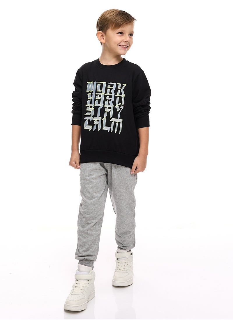 Boys' Sweatshirt  (2 - 8yrs) Black