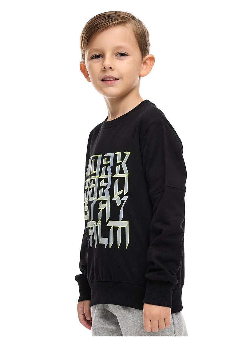 Boys' Sweatshirt  (2 - 8yrs) Black