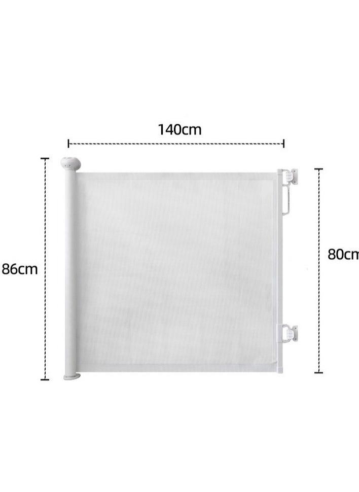 Retractable Baby Gate, Mesh Safety Gate for Babies and Pets, Extra Wide Safety Baby Gate 34