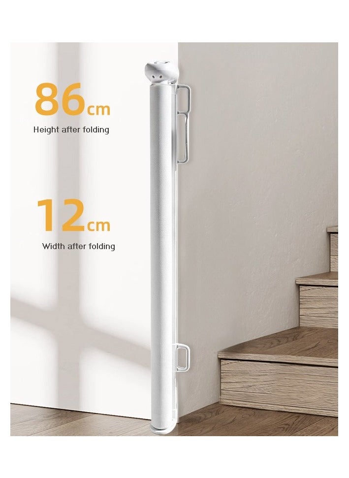 Retractable Baby Gate, Mesh Safety Gate for Babies and Pets, Extra Wide Safety Baby Gate 34