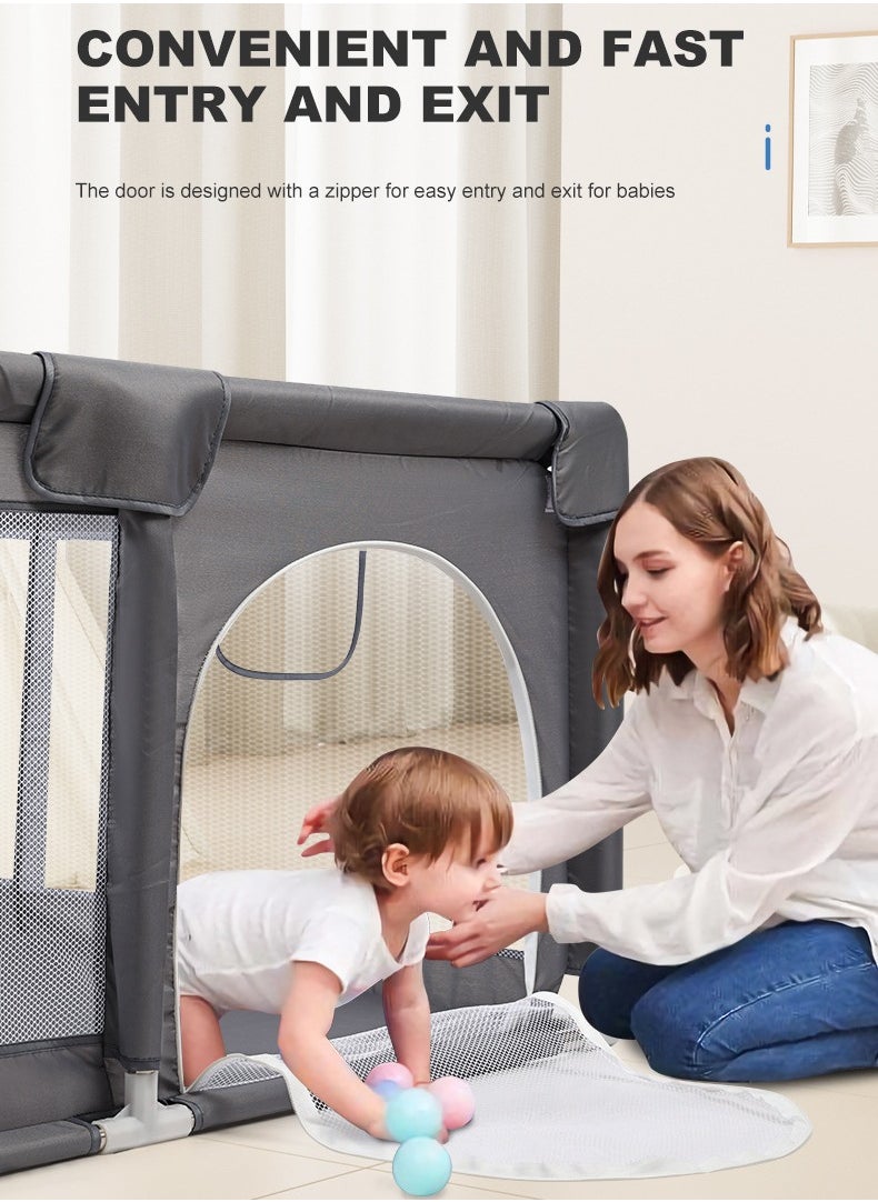 150x180x65cm Packable Portable Sturdy Extra Large Baby Safety Activity Center Playpen