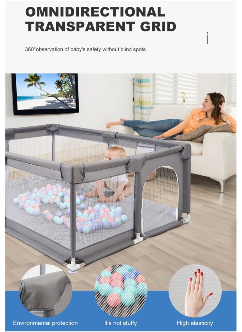150x180x65cm Packable Portable Sturdy Extra Large Baby Safety Activity Center Playpen