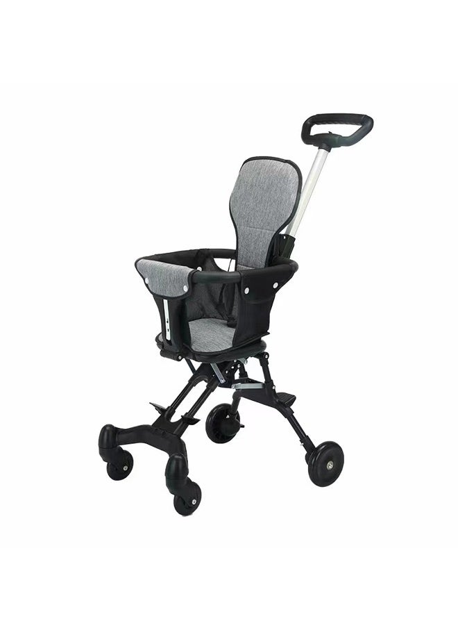 Foldable Lightweight Baby Stroller with Adjustable Handle, 42x85x41cm, Compact and Easy to Maneuver