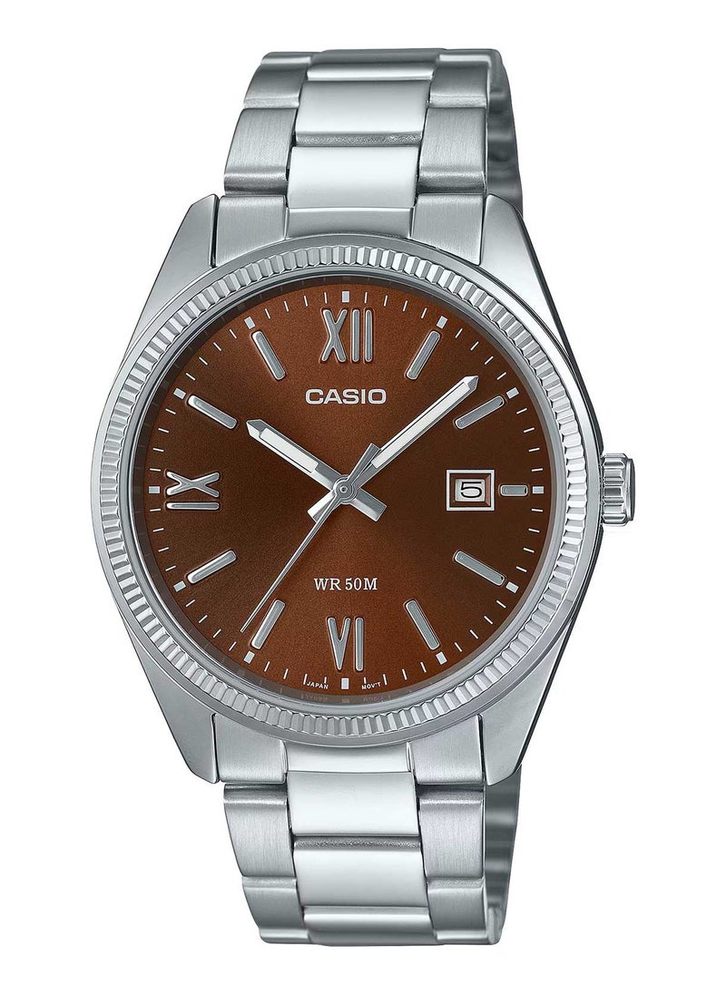 Casio MTP-1302DD-5A Analog Stainless Steel Strap Watch for Men