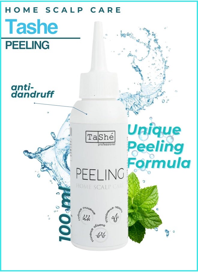 Anti-Dandruff Scalp Deep Cleansing Gel Shampoo with Menthol, AHA Acids & Zinc PCA, Nourishes, Restores Balance & Volume, 100ml