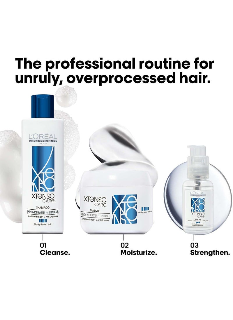 L'Oréal Professionnel Xtenso Care Shampoo for Frizz-Free, Smooth and Manageable Hair 250ml, Enriched with Pro Keratin and Incell, For Men and Women.