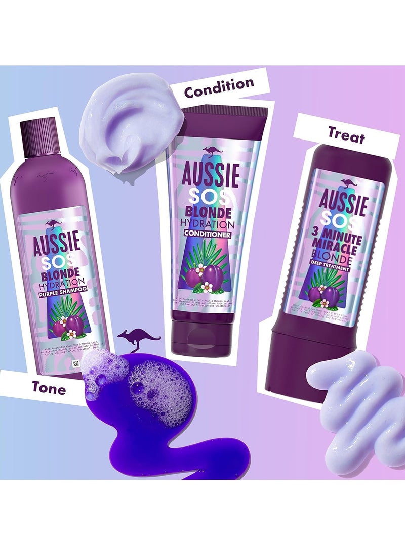 Blonde and Silver Vegan Hair Conditioner XXL VALUE PACK With Australian Wild Plum and Manuka Leaf 340 ml