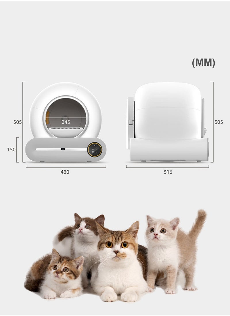 Automatic Cat Litter Box Intelligent Cat Litter Box Self Cleaning Cat Litter Box with APP Control