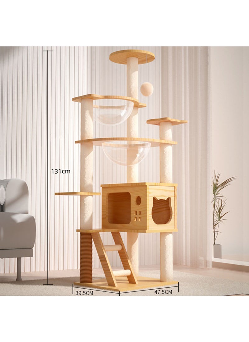 Cat House Cat Climbing Frame Cat Nest Cat Scratching Board Cat Tree Cat Supplies Pet Cat Toys Space Capsule Multi-Level Cat Tower Activity Center Condo Pet Supplies