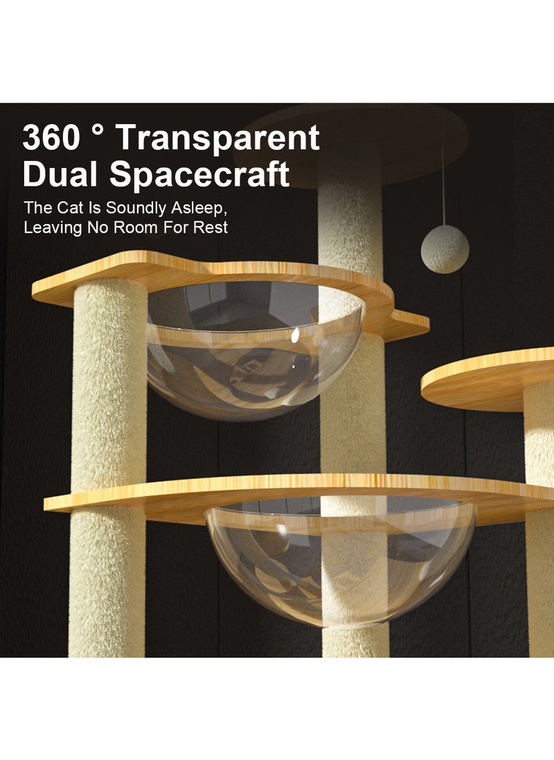 Cat House Cat Climbing Frame Cat Nest Cat Scratching Board Cat Tree Cat Supplies Pet Cat Toys Space Capsule Multi-Level Cat Tower Activity Center Condo Pet Supplies