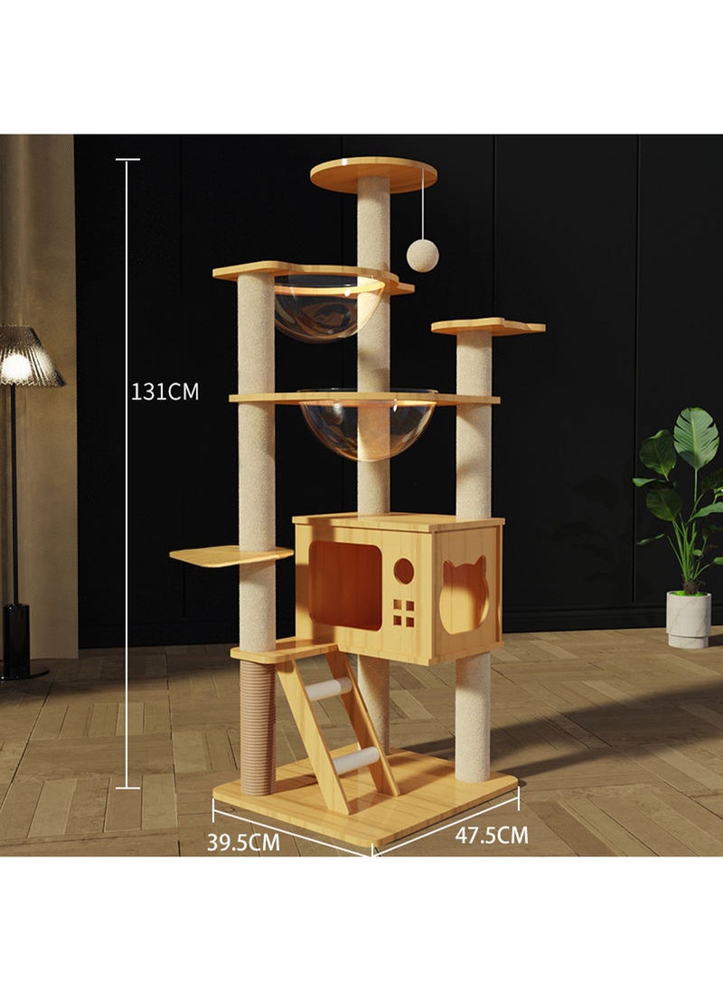 Cat House Cat Climbing Frame Cat Nest Cat Scratching Board Cat Tree Cat Supplies Pet Cat Toys Space Capsule Multi-Level Cat Tower Activity Center Condo Pet Supplies