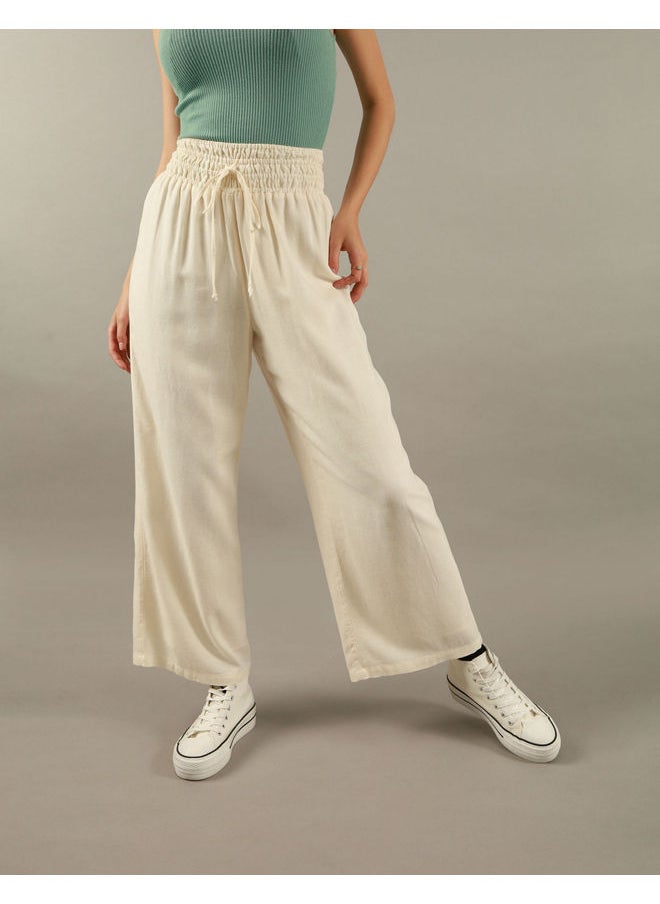 AE Linen Wide-Leg Pant