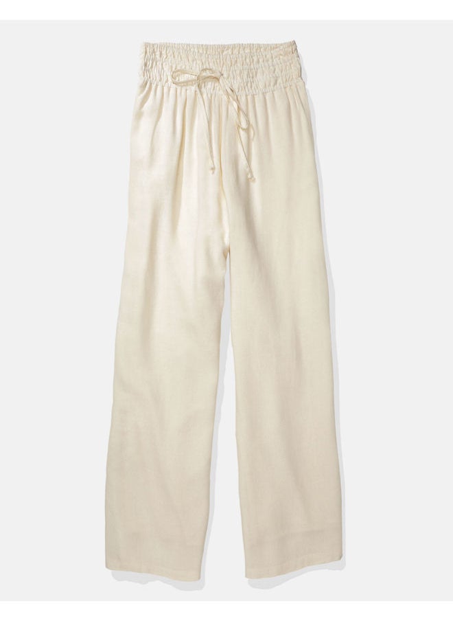 AE Linen Wide-Leg Pant