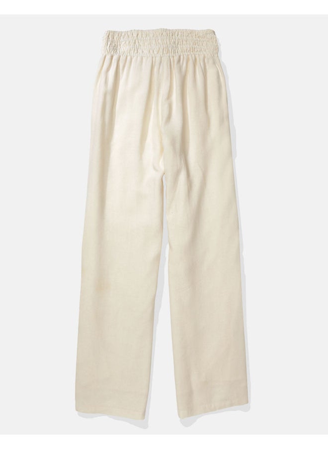 AE Linen Wide-Leg Pant