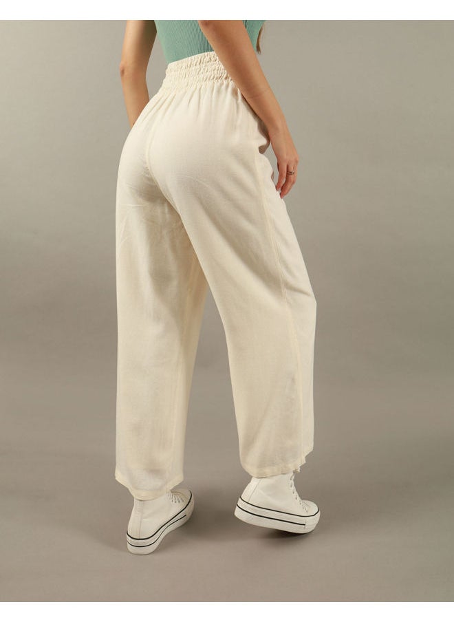 AE Linen Wide-Leg Pant