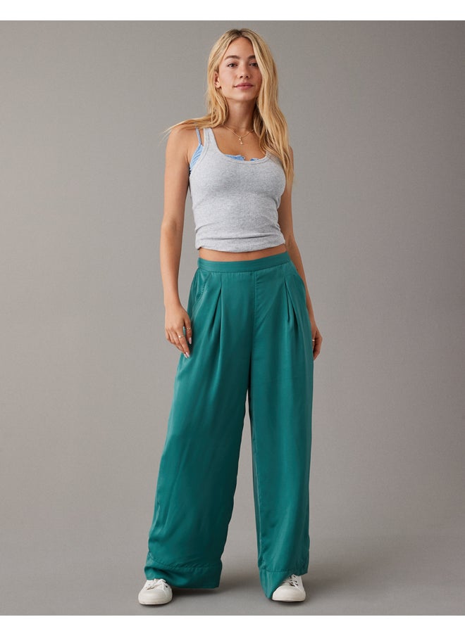 AE High-Waisted Pull-On Wide Leg Pant