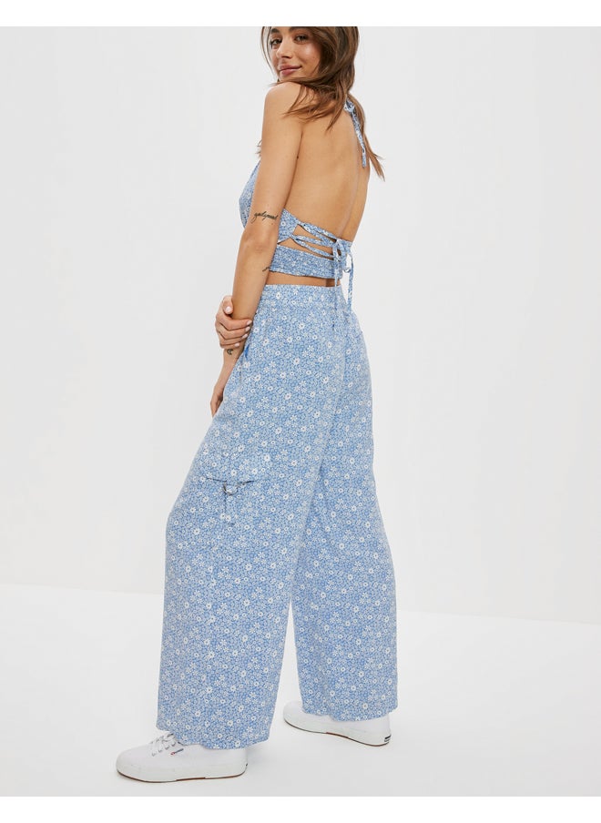 AE Super High-Waisted Cargo Wide-Leg Pant