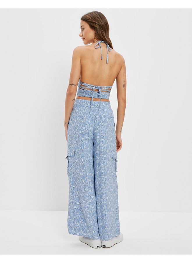 AE Super High-Waisted Cargo Wide-Leg Pant