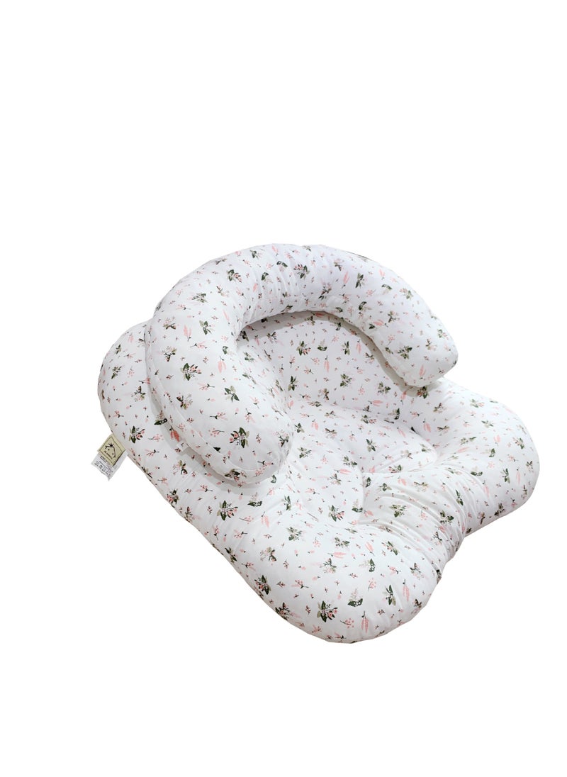 Cross-border Feeding Artifact Baby Breastfeeding Pillow Sloping Mat Anti-Spitting Lying Sleeping Baby Learning to Sit Pillow Baby Sleeping Mat Flower Language