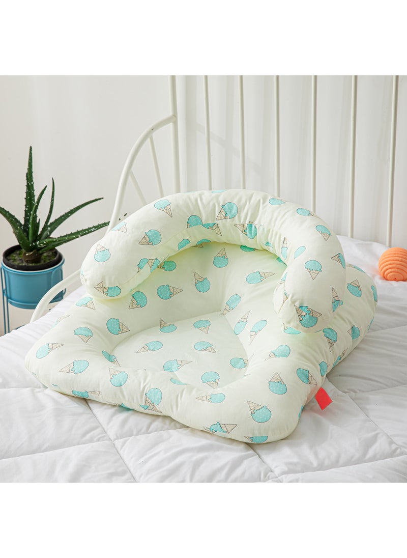 Cross-border Feeding Artifact Baby Breastfeeding Pillow Sloping Mat Anti-Spitting Lying Sleeping Baby Learning to Sit Pillow Baby Sleeping Mat Ice Cream