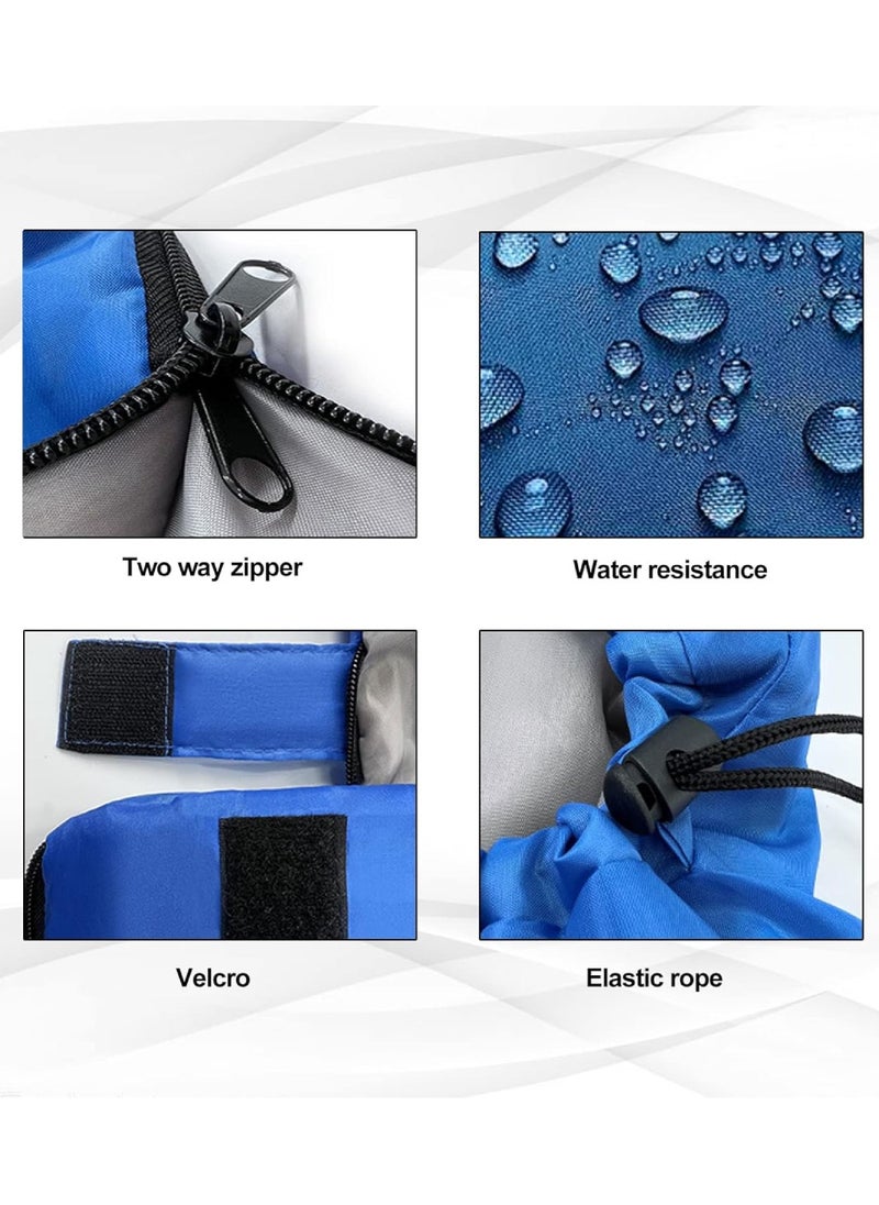 Outdoor Camping Blanket Camping Sleeping Bag Foldable Lightweight Blanket And Warm Ideal For Outdoors, Travel, Stadium, Festivals And Beach Picnic Blanket Sleeping Blanket Water Resistant Blanket 180X75CM And 30CM Head Space Blue