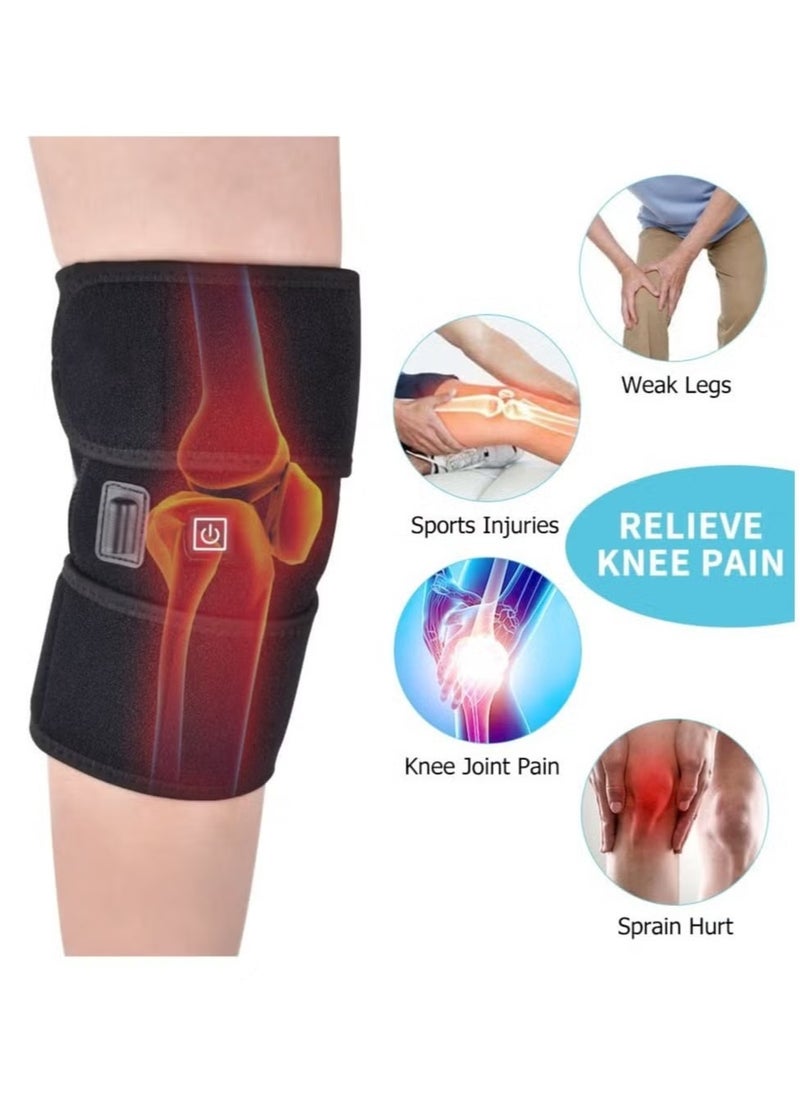 Heating Knee Pads Knee Brace Support Pads Thermal Heat Therapy Wrap Hot Compress Knee Massager for Cramps Arthritis Pain Relief