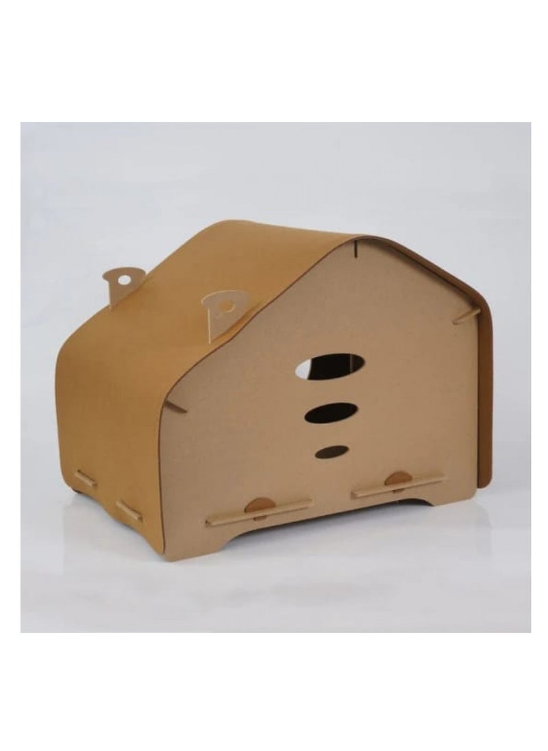 Eco-Friendly Cat Scratcher Toy - Cat Wooden House - Cat House, Pet House