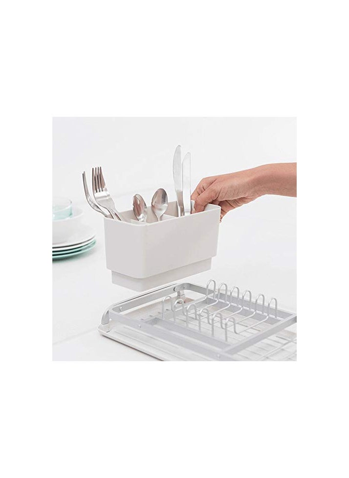 Brabantia Compact Dish Drying Rack, Large, Light Gray