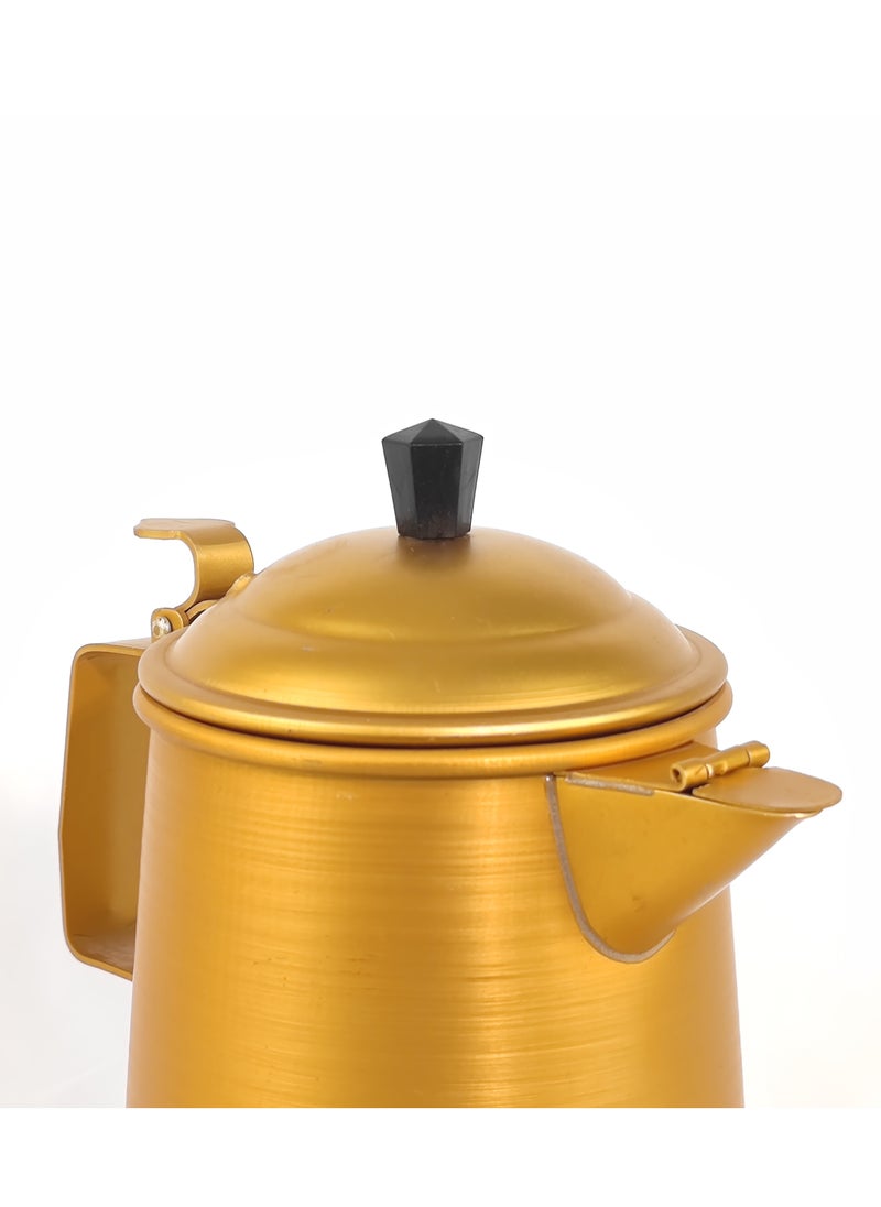 3.2L Classic Retro Stove Top Aluminum Tea Kettle Ergonomic Handle Kettle with Push Open Lid