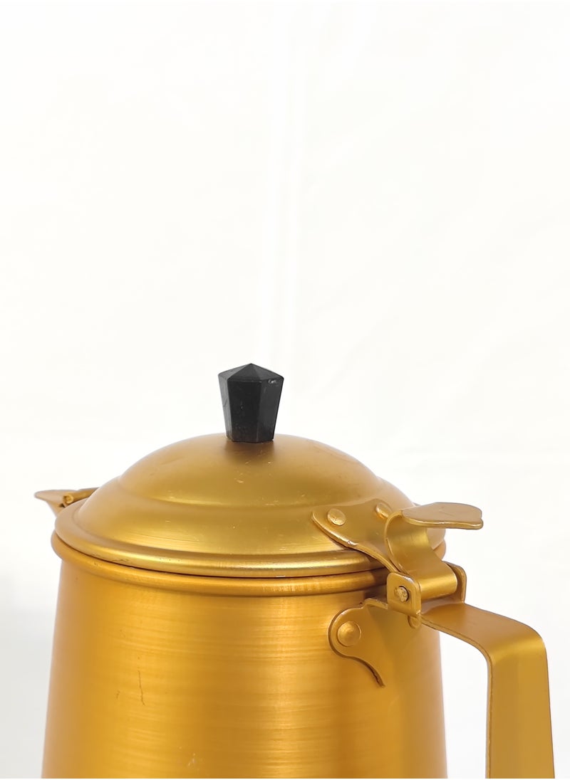 3.2L Classic Retro Stove Top Aluminum Tea Kettle Ergonomic Handle Kettle with Push Open Lid