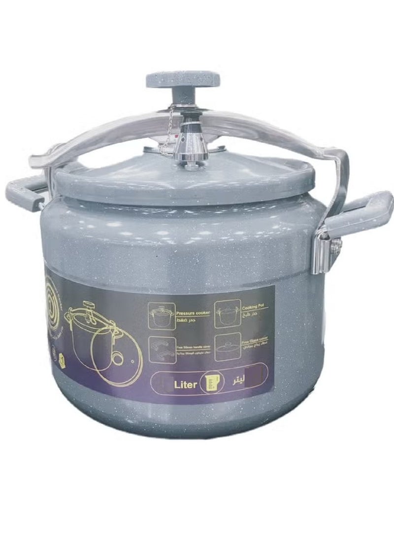 Granite Coated Kitchen Safe Pressure Cooker Cooking Pot With Handles And Two Lid