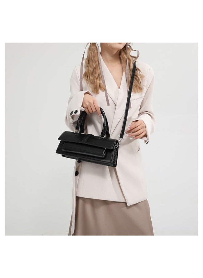 Ladies Everyday Crossbody Bag - Timeless & Sophisticated PU Leather Bag with Removable Strap for Women