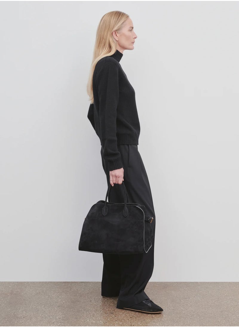 The Row Soft Margaux 15 suede tote bag