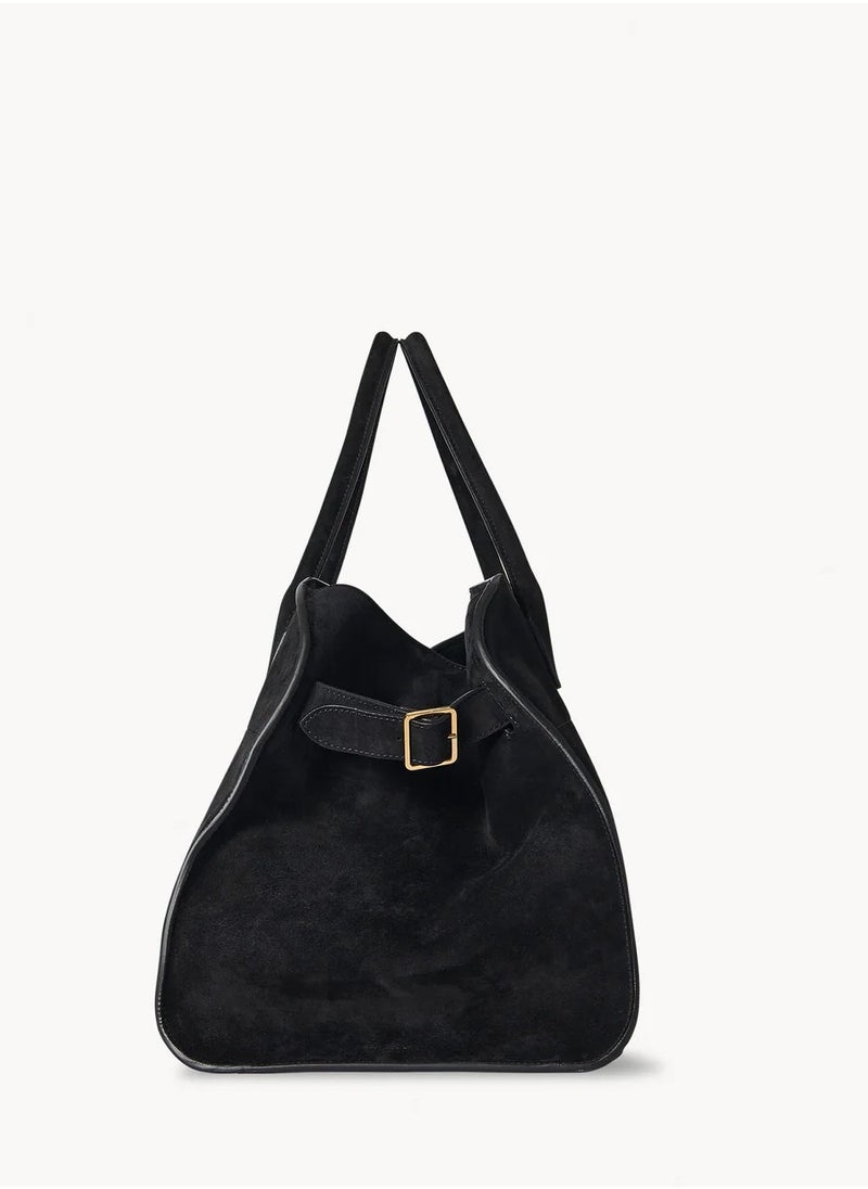 The Row Soft Margaux 15 suede tote bag