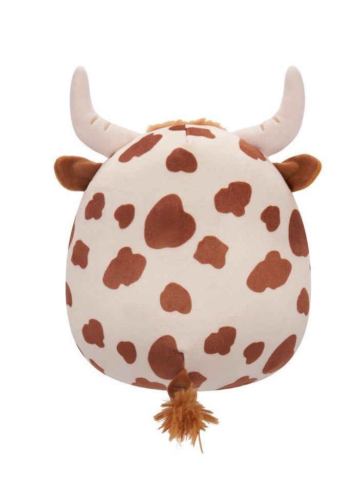 Squishmallows Little Plush 7.5 inch Alonzo Brown and White Highland Cow Officially Licensed Kellytoy Plush Toy Colorful Soft Gift for Kids Girls & Boys Washable Squishy Stuff Toy Multicolor All Age