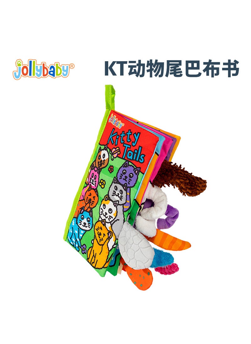 Tear-Resistant Tail Cloth Book for Babies KT animal tail cloth book