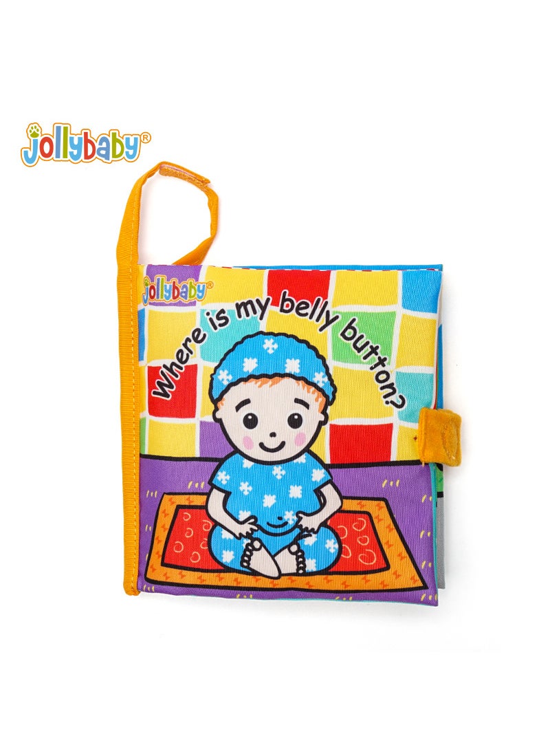 Jollybaby Peekaboo Cloth Book for Babies 0-3 Years Where is my belly button