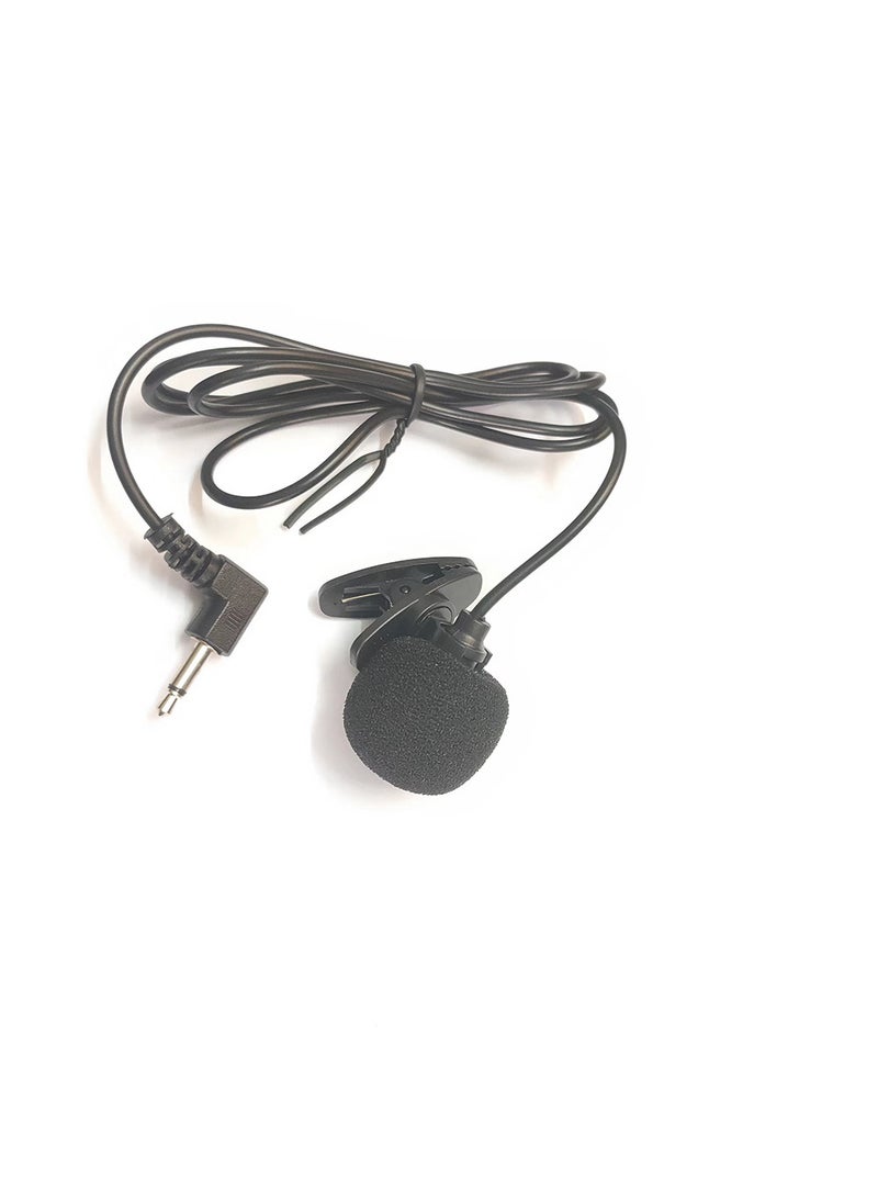 Skin color black head-mounted microphone loudspeaker with invisible ear-hanging condenser tour guide microphone collar clip Black 3.5 elbow collar clip