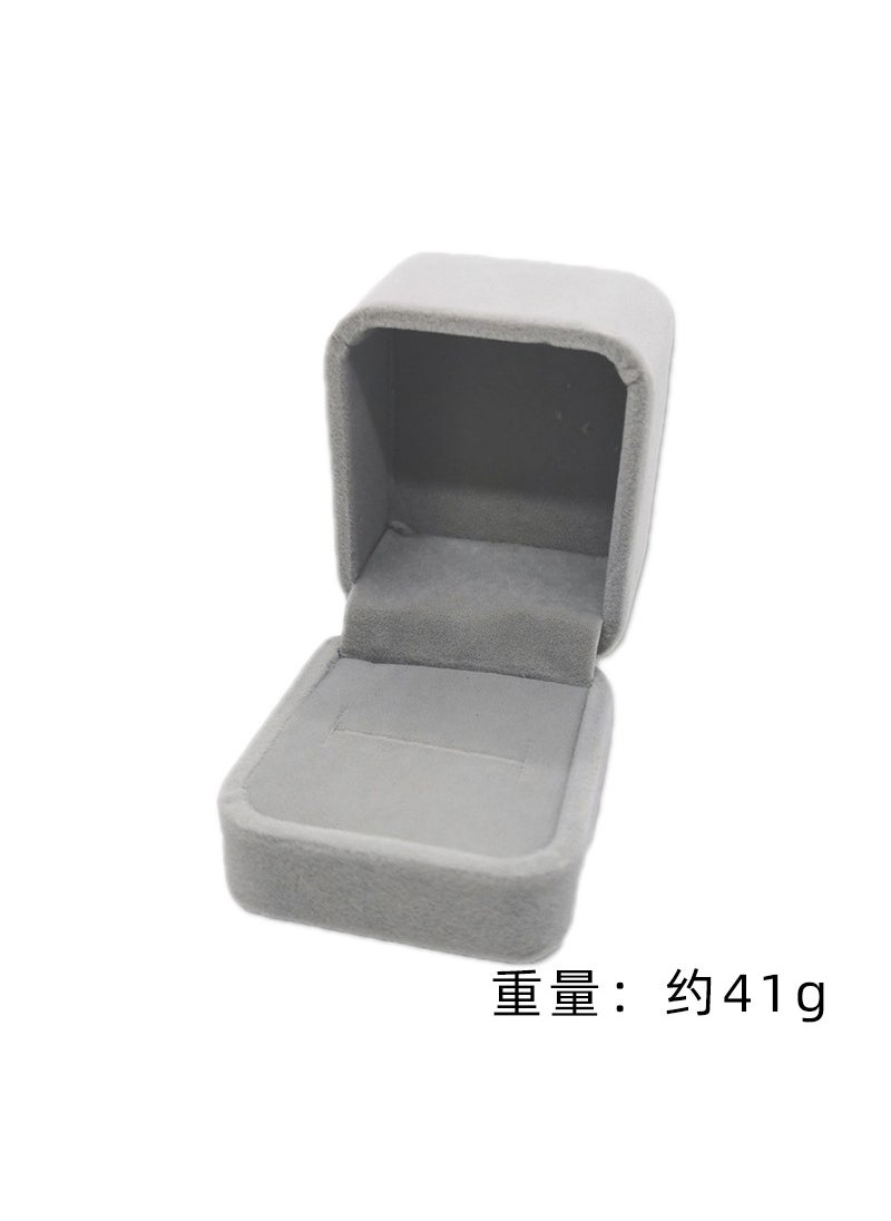 Jewelry Storage Box for Rings, Bracelets and Earrings Gray 5*6*5 (ring box)