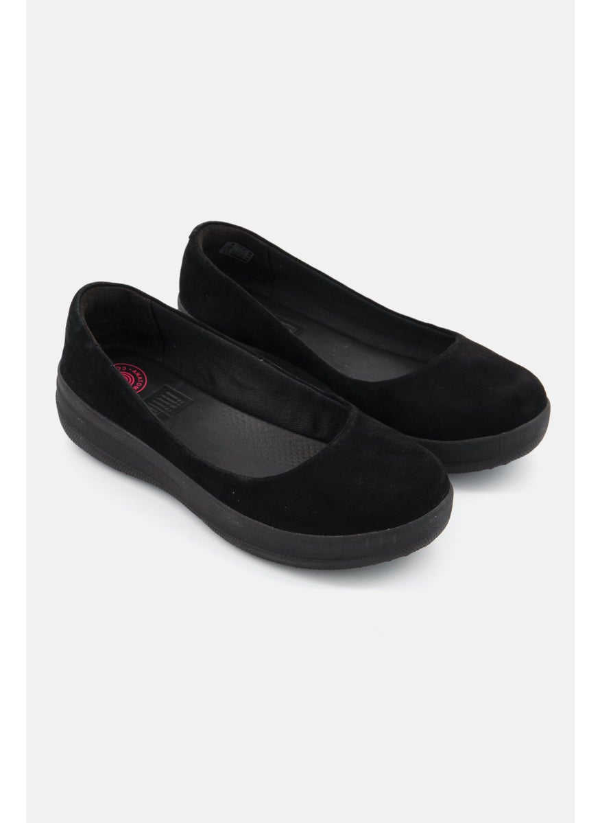 Kids Girl Slip On Ballerina Flat Shoes, Black