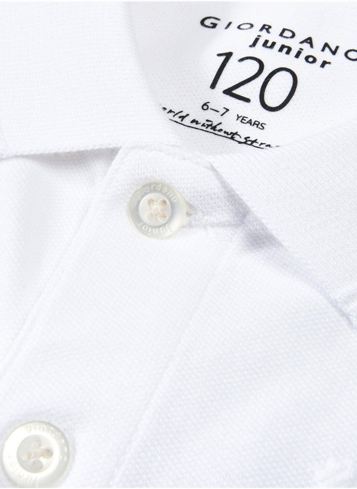 Junior Embroidery Short Sleeve Bold Polo