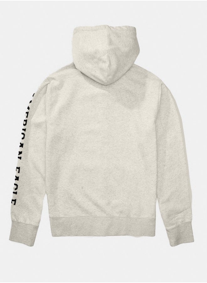 AE Graphic Heather Zip-Up Hoodie