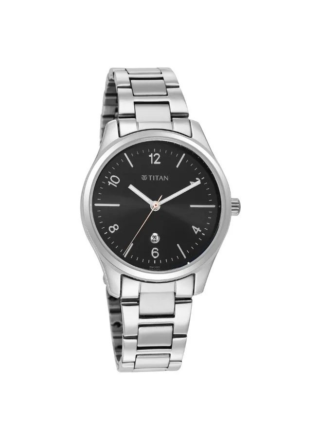 Women's Analog Round Shape Stainless Steel Wrist Watch - 2639SM08 - 40 Mm