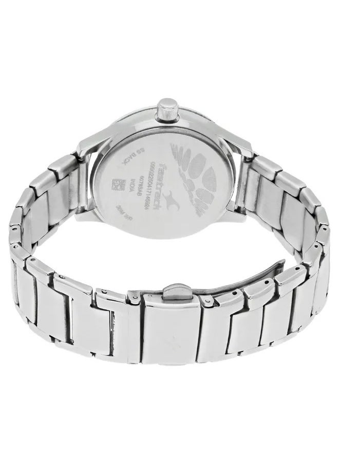 Women's Analog Round Shape Stainless Steel Wrist Watch - 6078SM02 - 41 Mm
