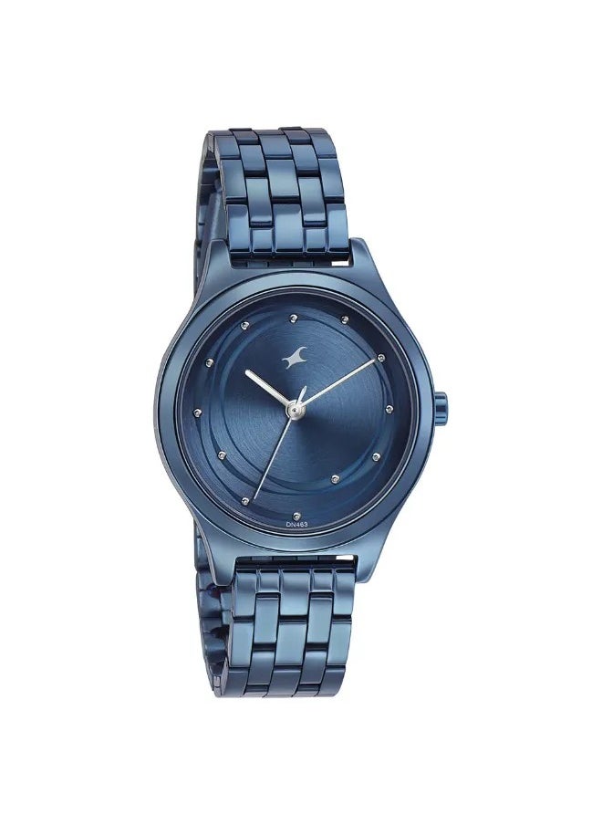 Women's Analog Round Shape Stainless Steel Wrist Watch - 6152QM01 - 40 Mm
